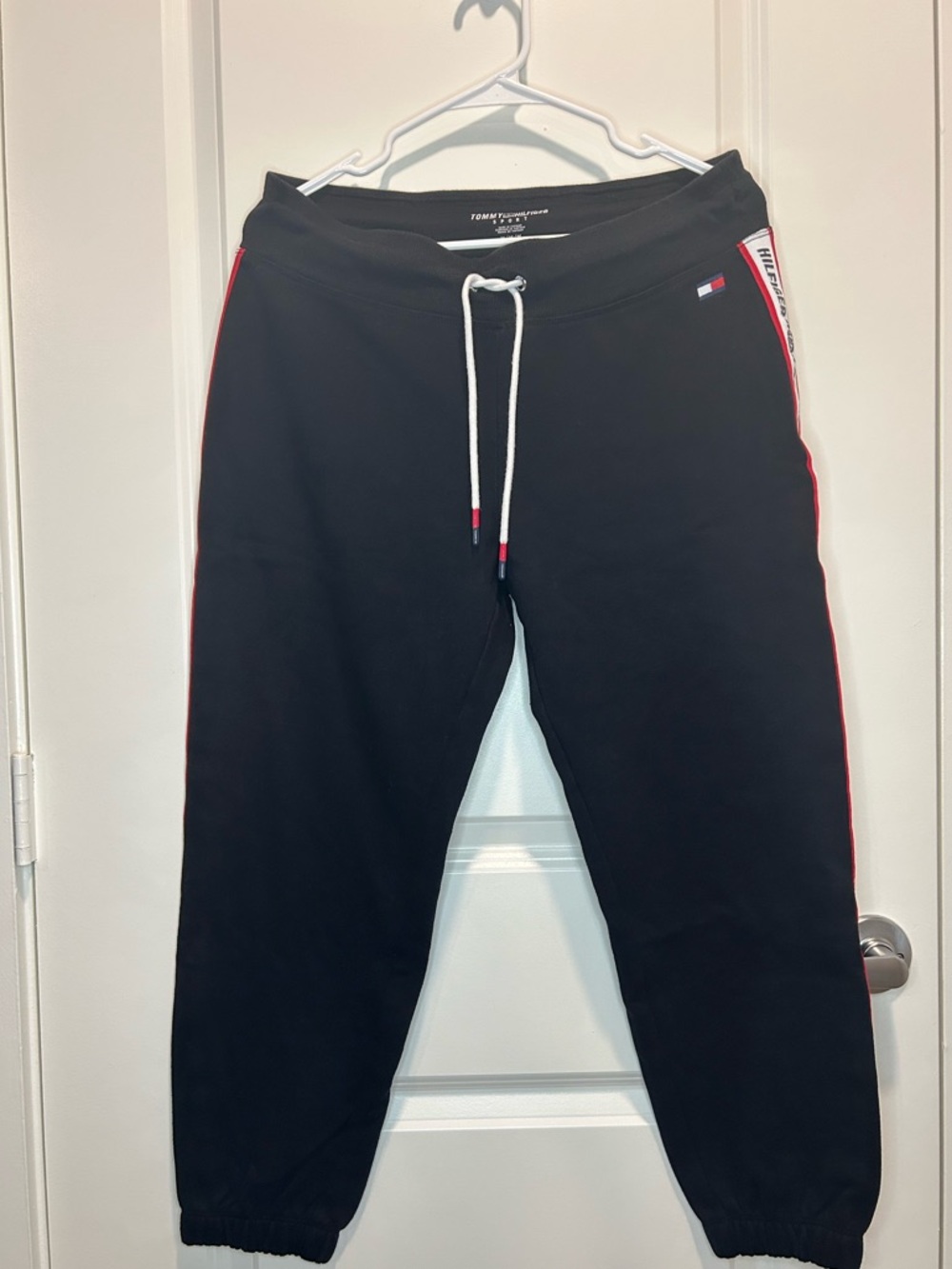 Tommy Hilfiger Black Sweatpants ( Length 34in)